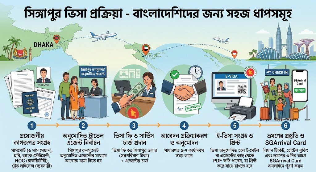 সিঙ্গাপুর ভিসা আবেদন প্রক্রিয়া